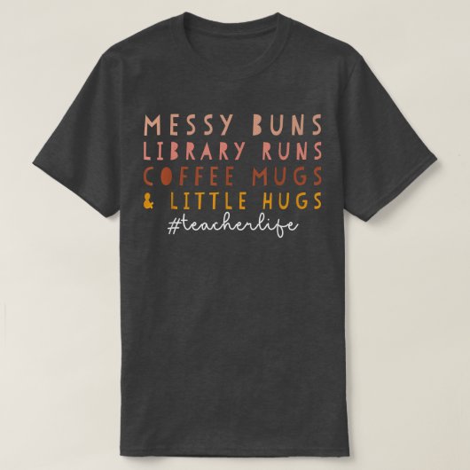 De Bibliotheek van de Buns van het bericht stelt K T-shirt (Design voorkant)
