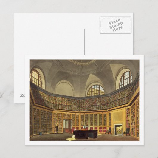De bibliotheek van de koning, Buckingham House, va Briefkaart (Voorkant / Achterkant)