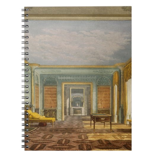 De bibliotheek van de koning van de Uitzichten van Notitieboek (Voorkant)