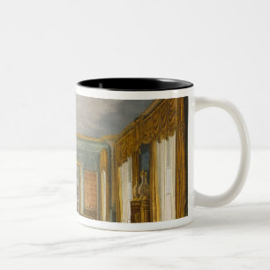 De bibliotheek van de koning van de Uitzichten van Tweekleurige Koffiemok