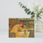 De bibliotheek van Elizabeth Shippen Briefkaart (Staand voorkant)