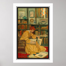 De bibliotheek van Elizabeth Shippen Green Poster