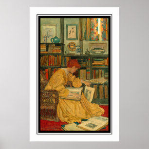 De bibliotheek van Elizabeth Shippen Green Poster