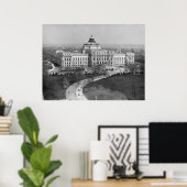 De bibliotheek van het Congres Poster (Thuiskantoor)