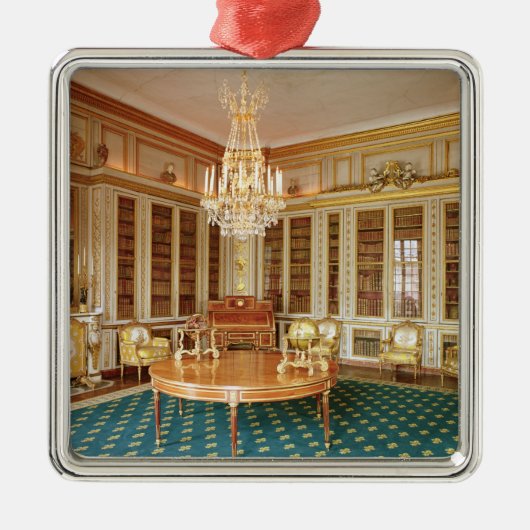 De bibliotheek van Louis XVI, gedecoreerd in 1781 Metalen Ornament (Voorkant)