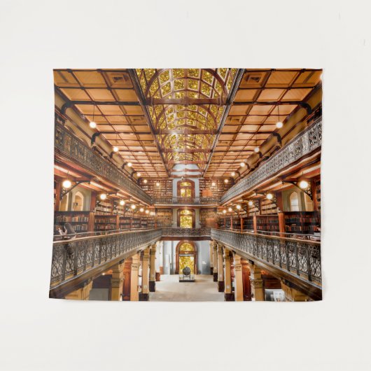 de bibliotheek wandkleed (Voorkant (horizontaal))