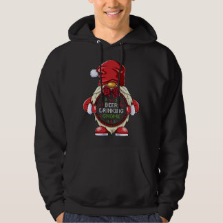 De bier Drink de bome die met kerst van de familie Hoodie
