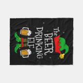De bier Drink Elf Matching Family Drinker Merr Fleece Deken (Voorkant (Horizontaal))