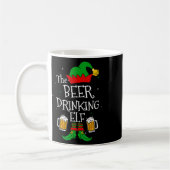 De bier Drink Elf Matching Family Drinker Merr Koffiemok (Links)