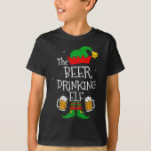 De bier Drink Elf Matching Family Drinker Merr T-shirt (Voorkant)