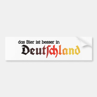 De bier is beter in Duitsland, de Teller - Deutsch Bumpersticker