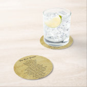 De bierbrouwer ronde kartonnen onderzetter (Insitu)