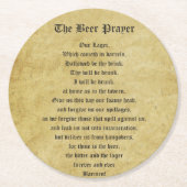 De bierbrouwer ronde kartonnen onderzetter (Voorkant)