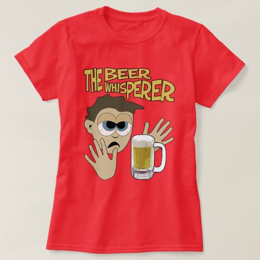 De bierfluisteraar t-shirt (Design voorkant)
