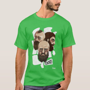 De biergoden op de baard dragen geen schimmelaar. t-shirt