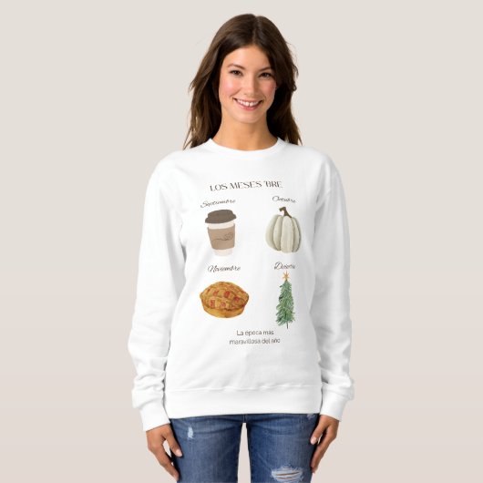 De ‘biermaanden’ Spaanse versie Sweatshirt (Voorkant volledig)