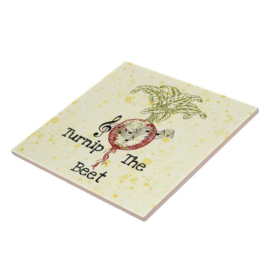 De bietkeramische Tegel draaien Tegeltje (Zijkant)