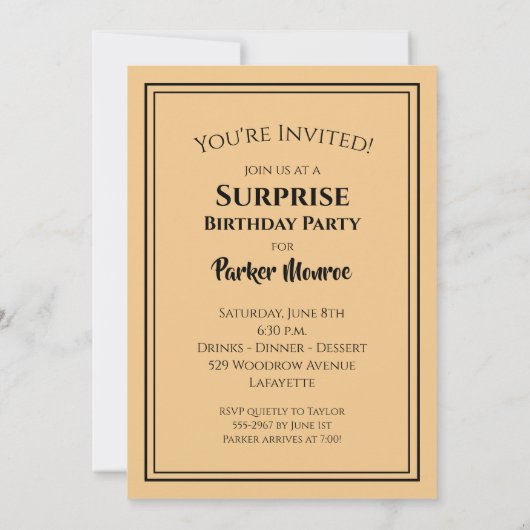 De BIG 100 Birthday-uitnodigingen (Achterkant)