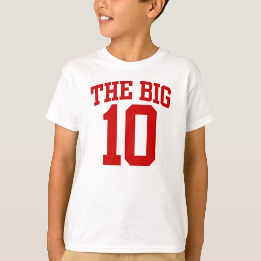 De BIG 10e BIRTHDAY T-Shirt (Voorkant)
