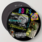 De BIG 1-6-inch BDRS-Button Ronde Button 6,0 Cm (Voorkant /achterkant)