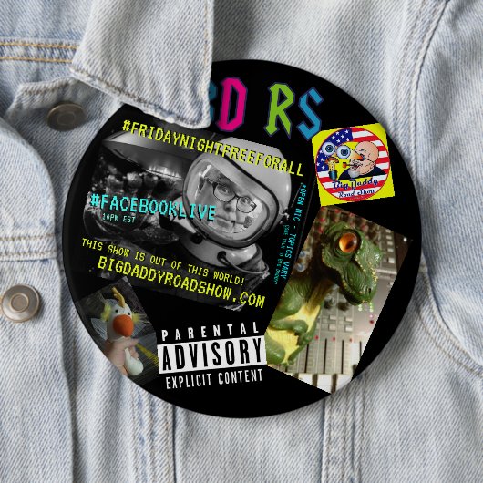 De BIG 1-6-inch BDRS-Button Ronde Button 6,0 Cm (In situ)