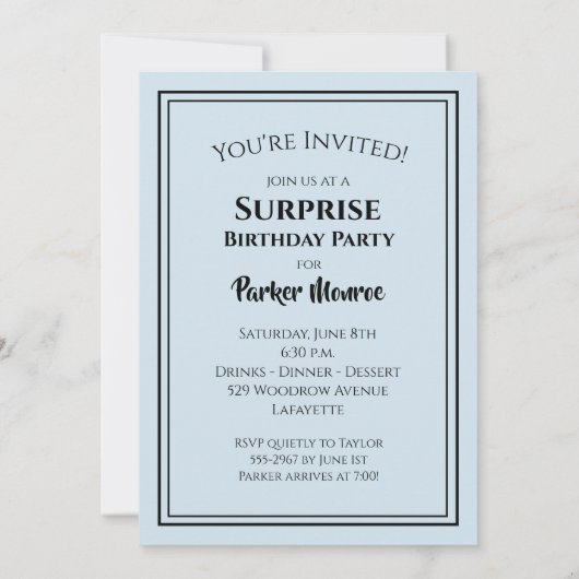 De BIG 30 Birthday-uitnodigingen (Achterkant)