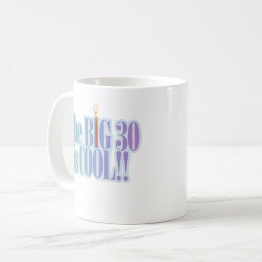 De Big 30 is Cool Koffiemok (Voorkant links)
