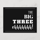 De BIG 30e uitnodiging van de Birthday Party (Voorkant)