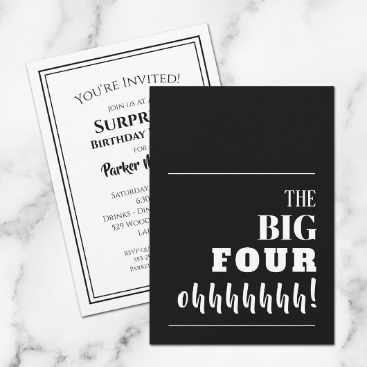 De BIG 40e verjaardag Kaart