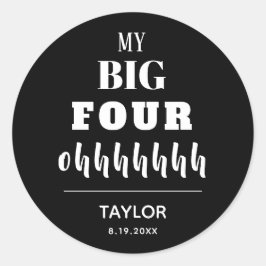 De BIG 40e verjaardag Ronde Sticker