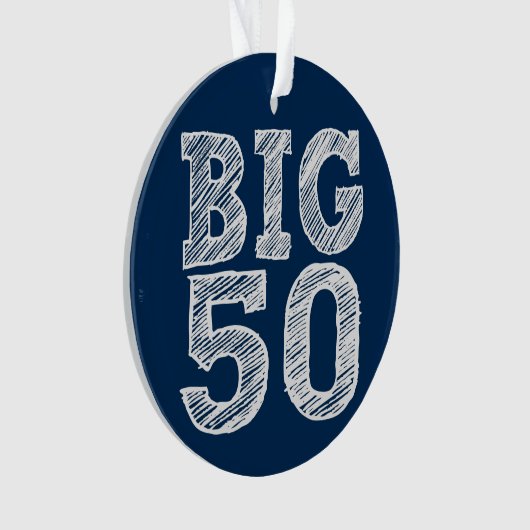 De BIG 50 50ste verjaardag Ornament (voorkant)