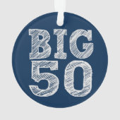 De BIG 50 50ste verjaardag Ornament (achterkant)
