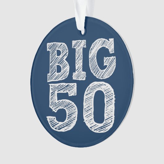 De BIG 50 50ste verjaardag Ornament (voorkant)
