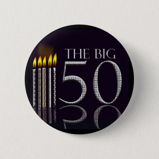 De Big 50 Birthday Button (Voorkant)
