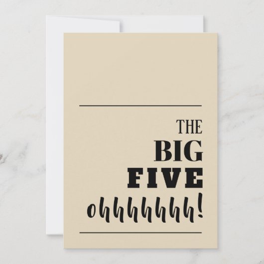 De BIG 50 Birthday-uitnodigingen (Voorkant)