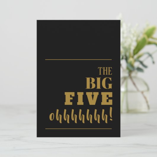 De BIG 50 Black Gold-feestdagen (Staand voorkant)