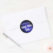 De BIG 50 vieren - Ronde Sticker (Envelop)