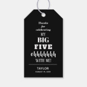 De BIG 50e verjaardag van de Favor Cadeaulabel (Voorkant)