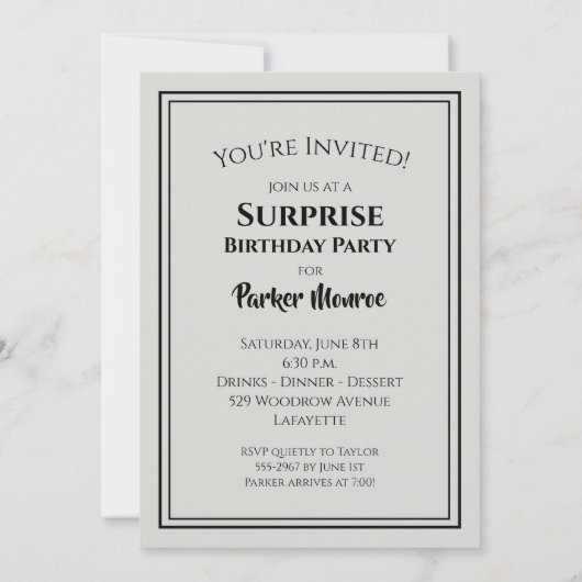 De BIG 60 Birthday-uitnodigingen (Achterkant)