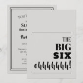 De BIG 60 Birthday-uitnodigingen (Voorkant / Achterkant)