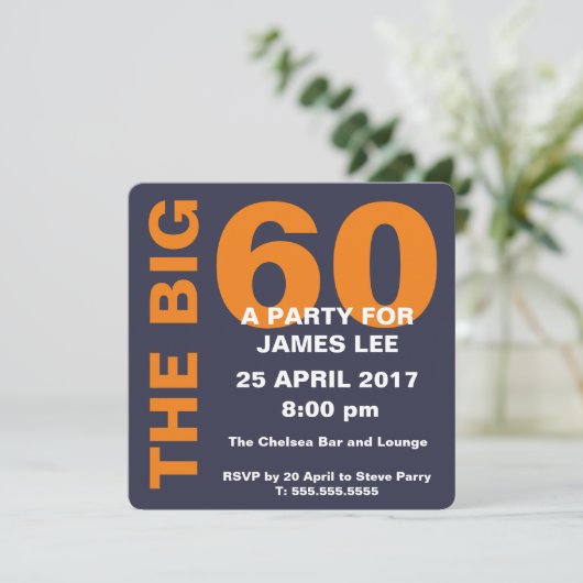 De Big 60 Kaart (Staand voorkant)