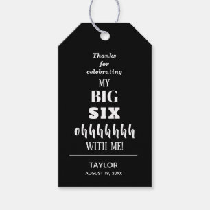 De BIG 60e verjaardag van de Favor Cadeaulabel