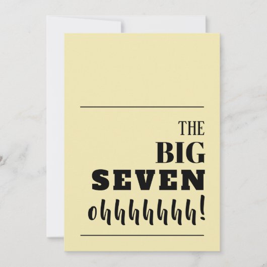 De BIG 70 Birthday-uitnodigingen (Voorkant)