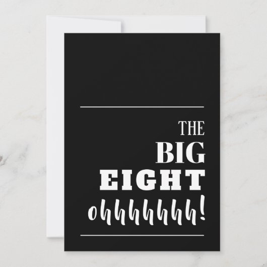 De BIG 80e verjaardag Kaart (Voorkant)