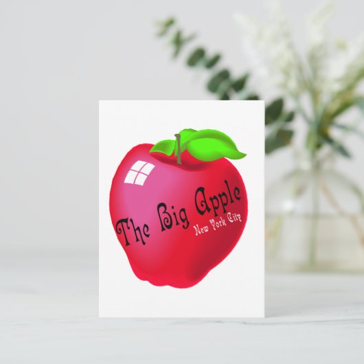 De Big Apple Briefkaart (Staand voorkant)
