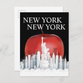De Big Apple New York City Briefkaart (Voorkant / Achterkant)