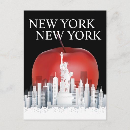 De Big Apple New York City Briefkaart (Voorkant)
