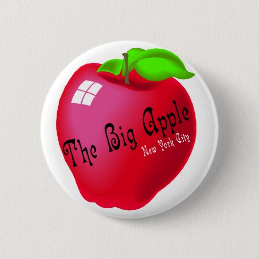 De Big Apple Ronde Button 5,7 Cm (Voorkant)