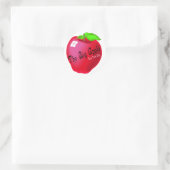 De Big Apple Ronde Sticker (Tas)