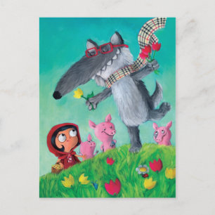De Big Bad Wolf Briefkaart
